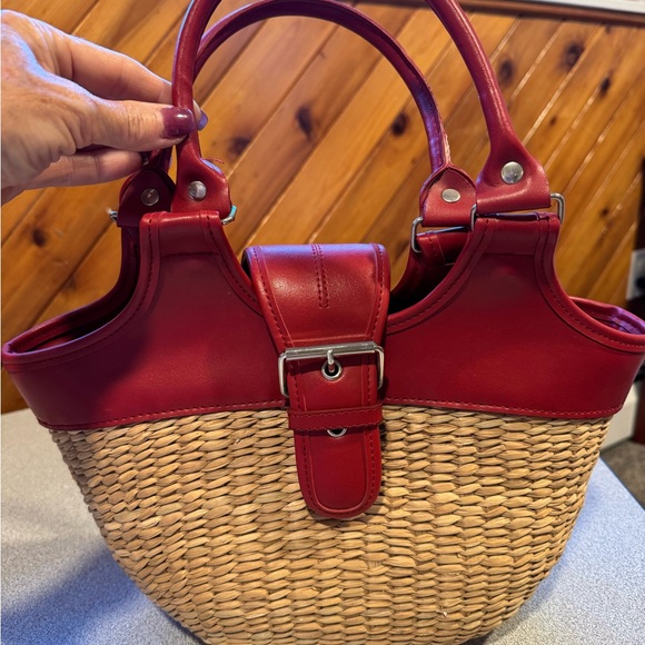 Sun and Sand Red and Tan women’s woven purse - Picture 4 of 7